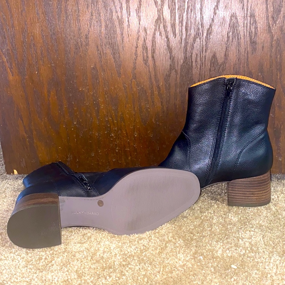 Lucky Brand black leather boots